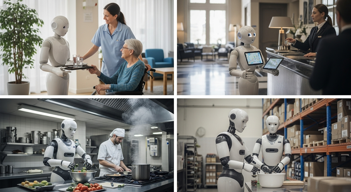 Humanoide Roboter Service Provider: Integration und Betrieb