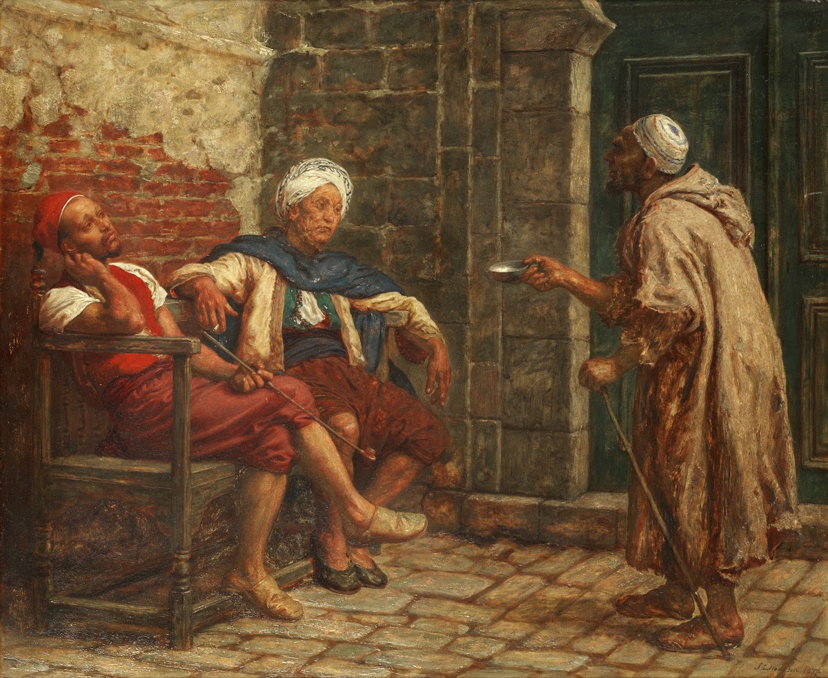 Begging for alms 1877