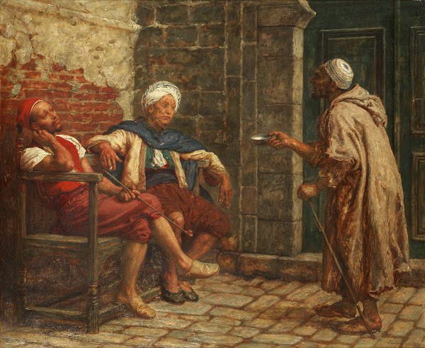 Begging for alms 1877