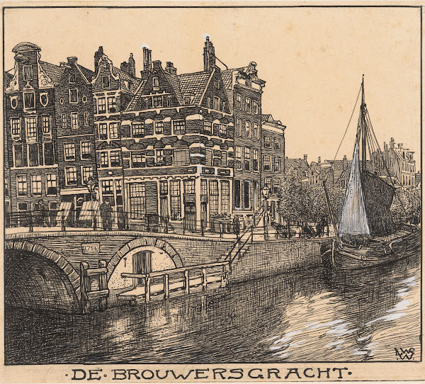 De Brouwersgracht te Amsterdam 20th century
