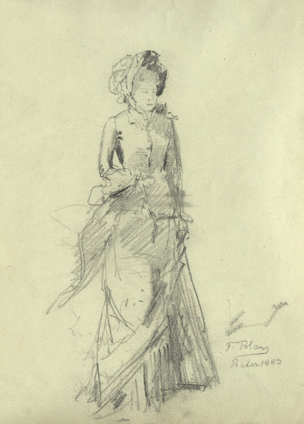 Dame im Prater Studie zum Praterbild im Belvedere 1889