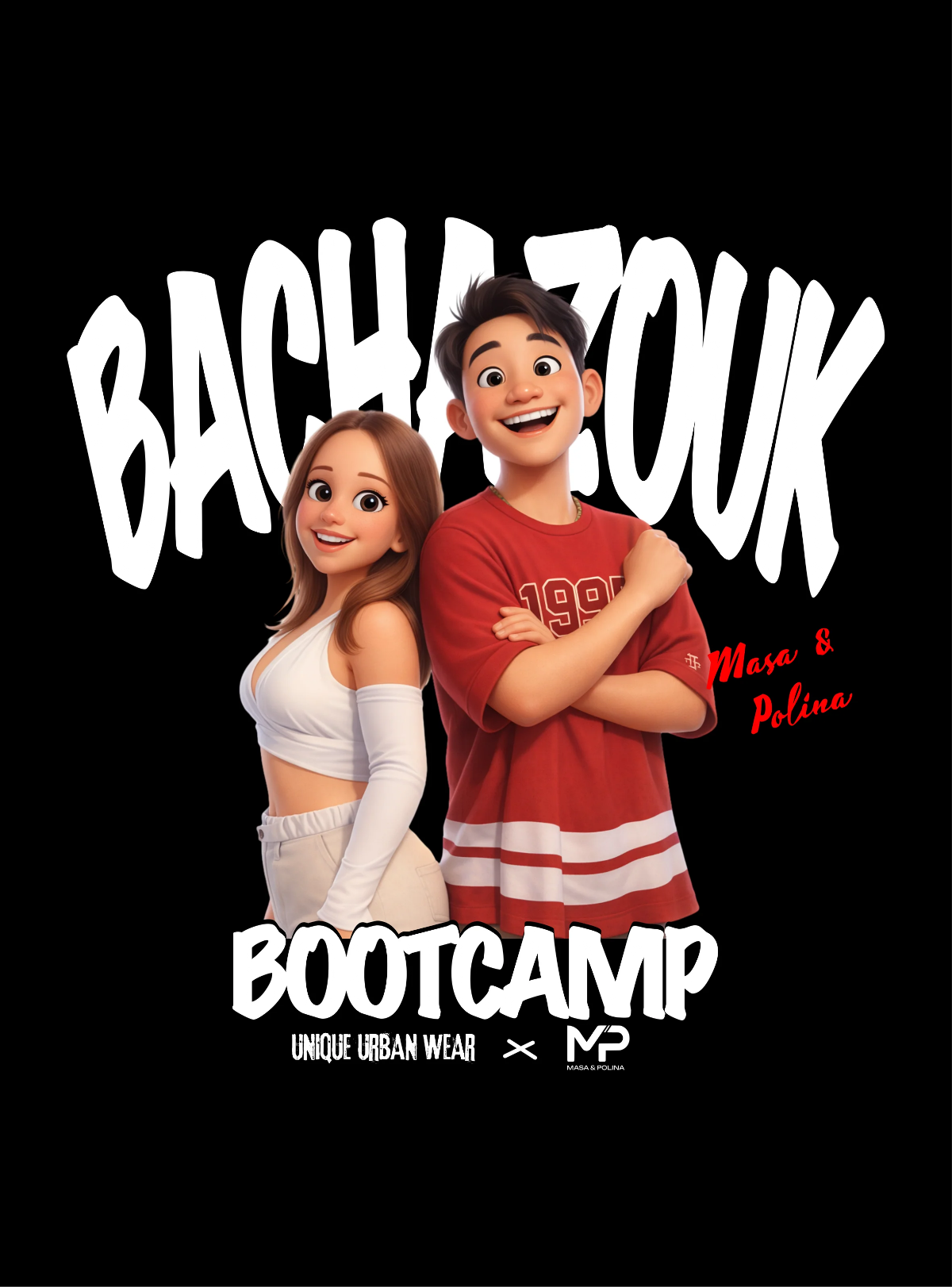 Bachazouk Bootcamp T-shirt design — Masa & Polina