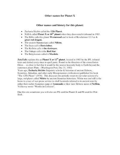 0-Other Names for Planet-X 2010