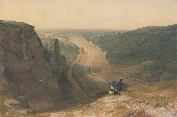 The Avon Gorge Looking toward Clifton ca 1820