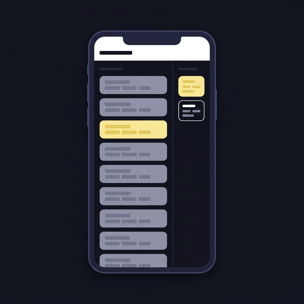 Minimal vector smartphone screenshot showing two column interface with early odds postings and an opening and final lines log in Funded Plays dark palette nfl morning line