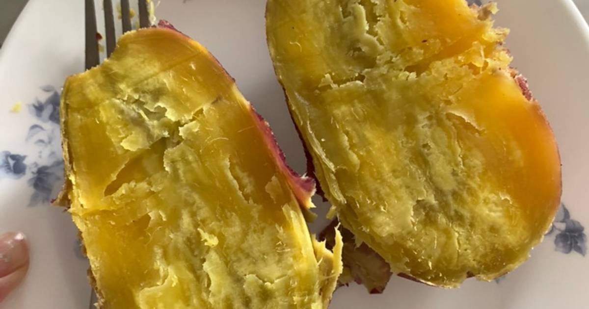 Khoai lang nướng lò vi sóng 🍠