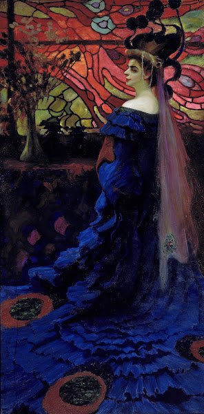 Peacock  portrait of Zofia Borucińska née Jakimowicz 1908
