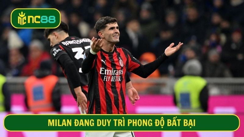 Milan đang nhắm tới vị trí đầu bảng Serie A