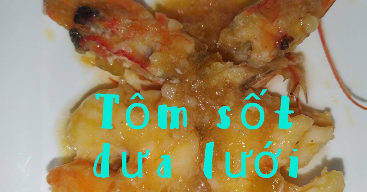 Ăn dặm cho bé: Tôm sốt dưa lưới