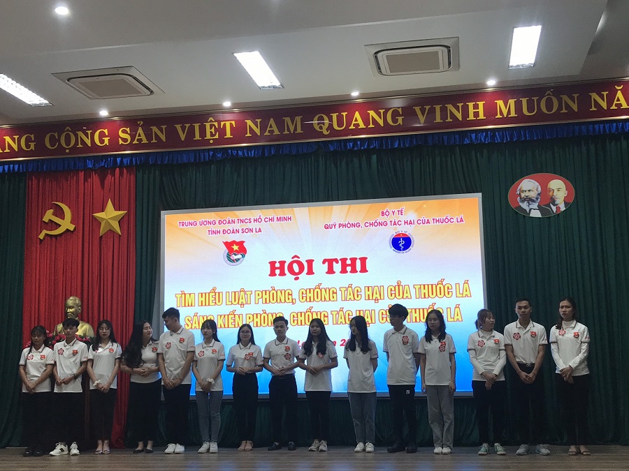 Hội Sinh viên Trường Đại học Tây Bắc giành giải ba tại Hội thi tìm hiểu luật phòng, chống tác hại của thuốc lá