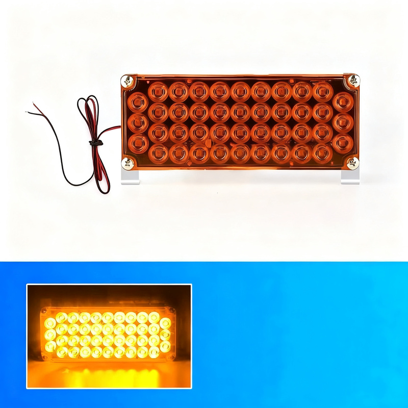 LED Flashing Light, Triangular, 12-24V