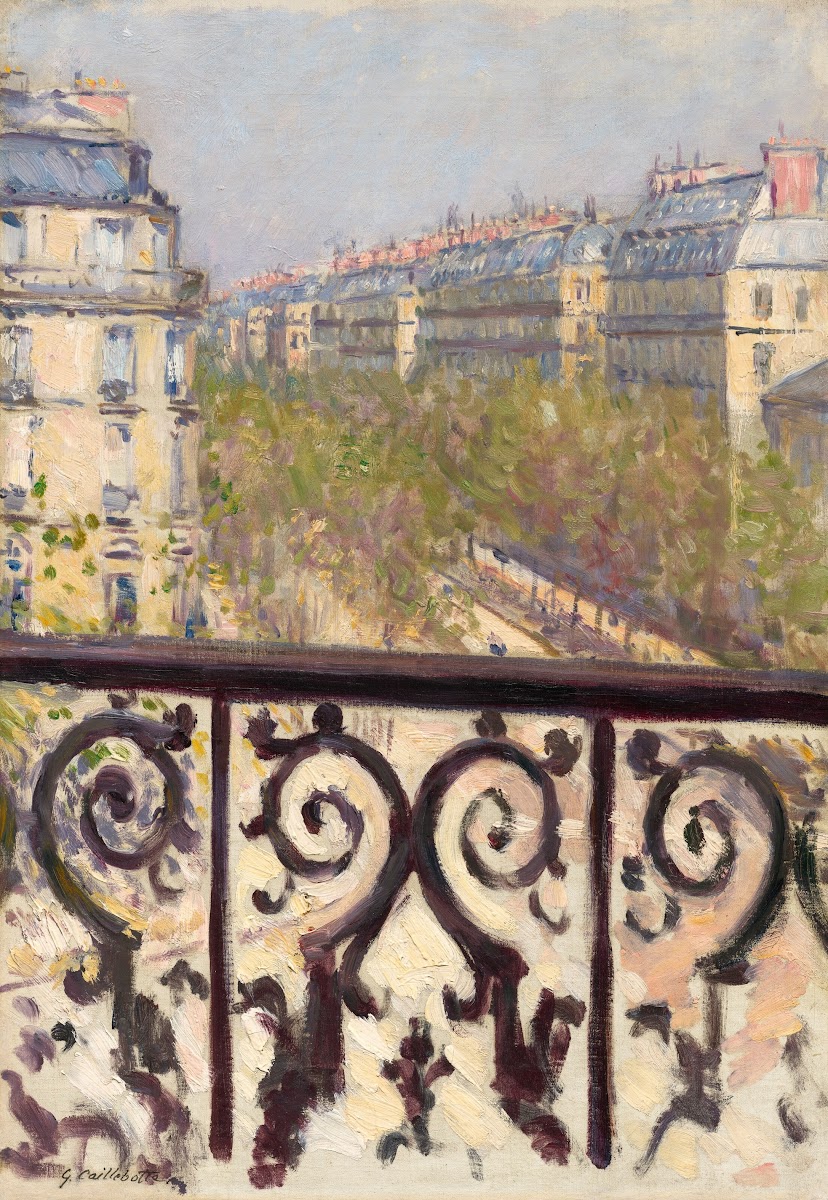 Un Balcon Boulevard Haussmann 1880