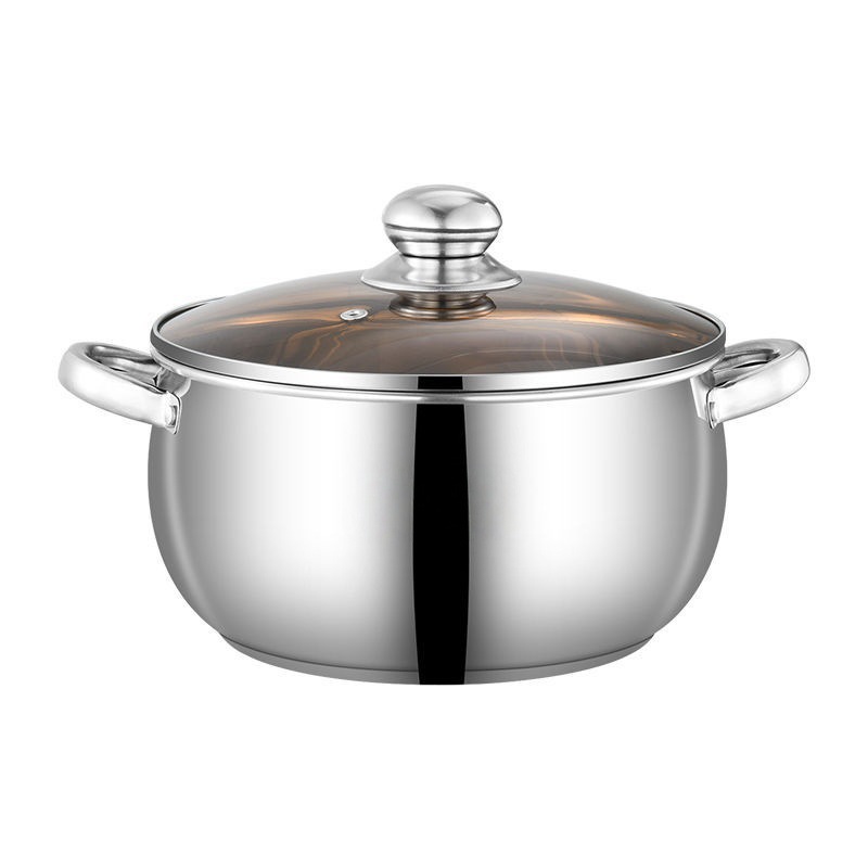 Edelstahl-Kochtopf 20 cm, 1,1–2 L, Modell HD190912