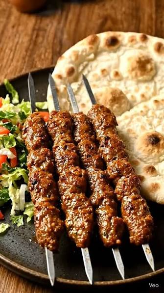 Lamb Maya Puri in Skewers with Nan