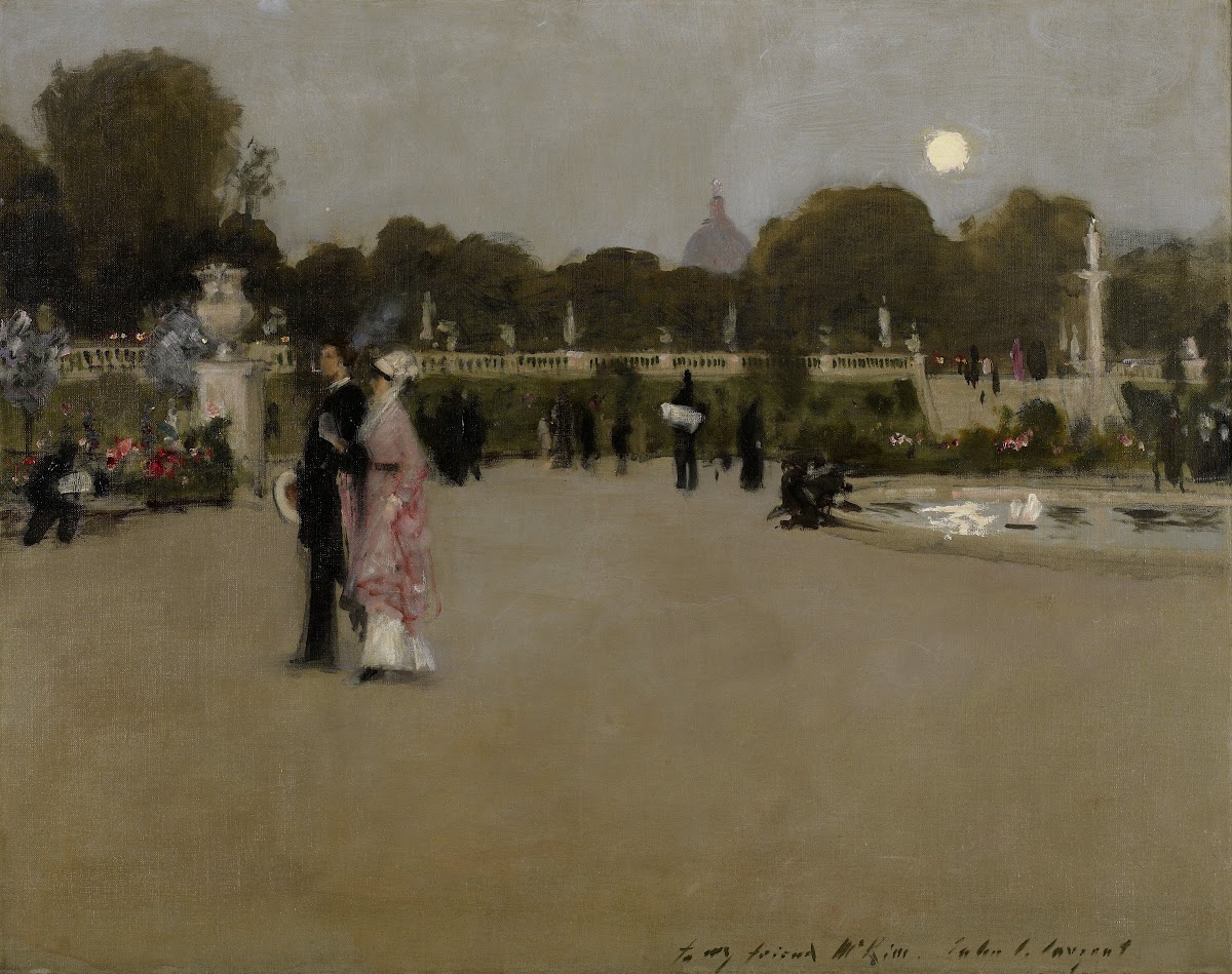 Luxembourg Gardens at Twilight 1879