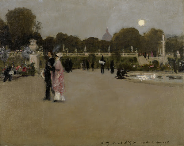 Luxembourg Gardens at Twilight 1879