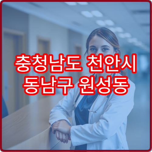 충청남도 천안시 동남구 원성동 설날 연휴 당번약국 위치 정리 안내