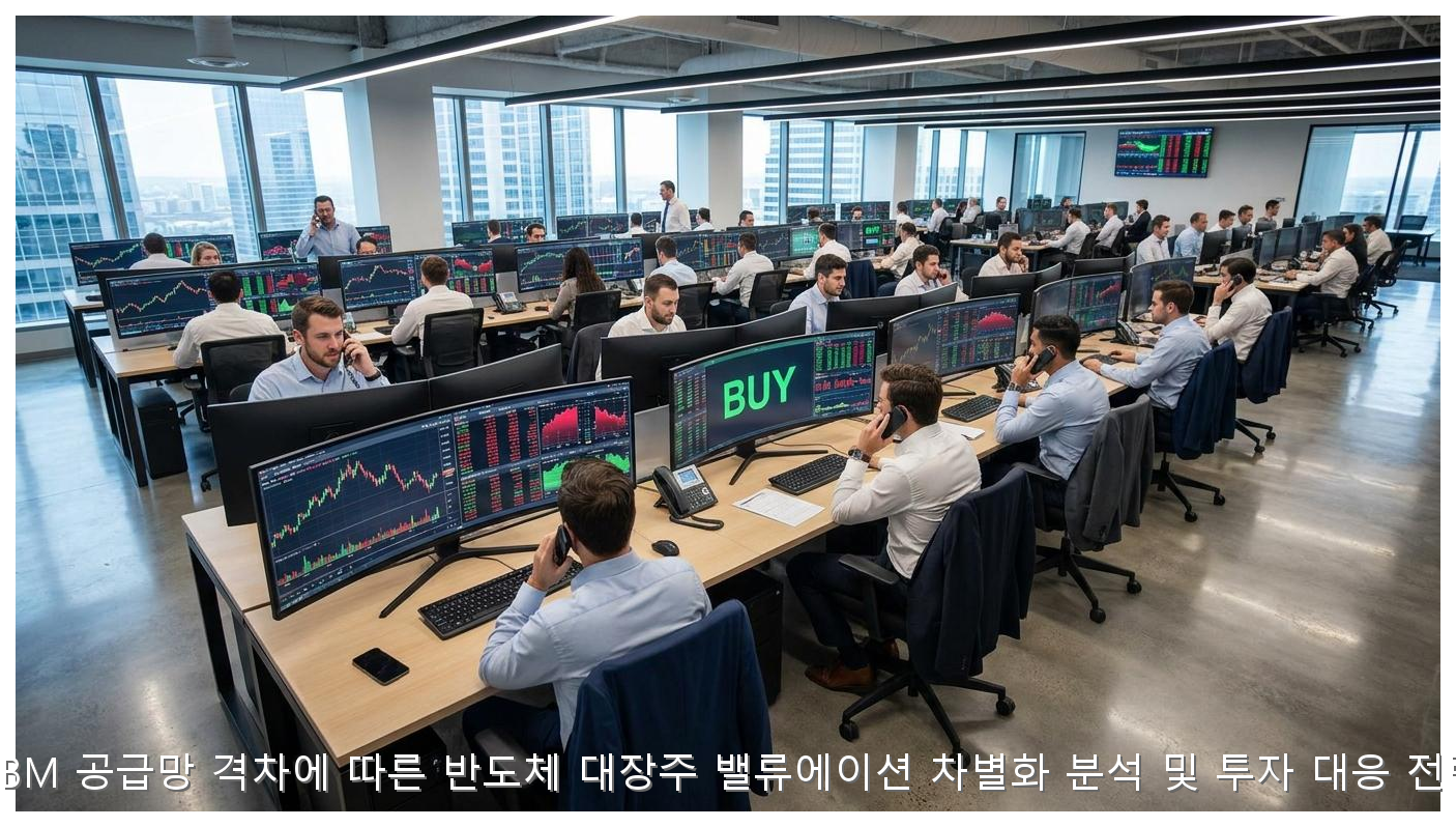 HBM 공급망 격차와 반도체 대장주 밸류에이션 전략 핵심 안내 및 분석 인포그래픽 (8)