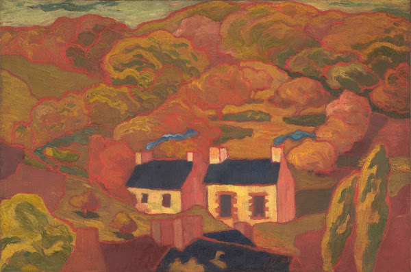 Two Thatched Cottages Les deux chaumières 1893 1894
