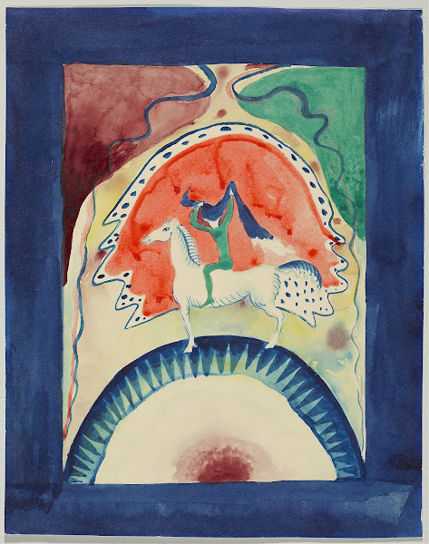 Design for the cover of the almanac The Blue Rider 1911