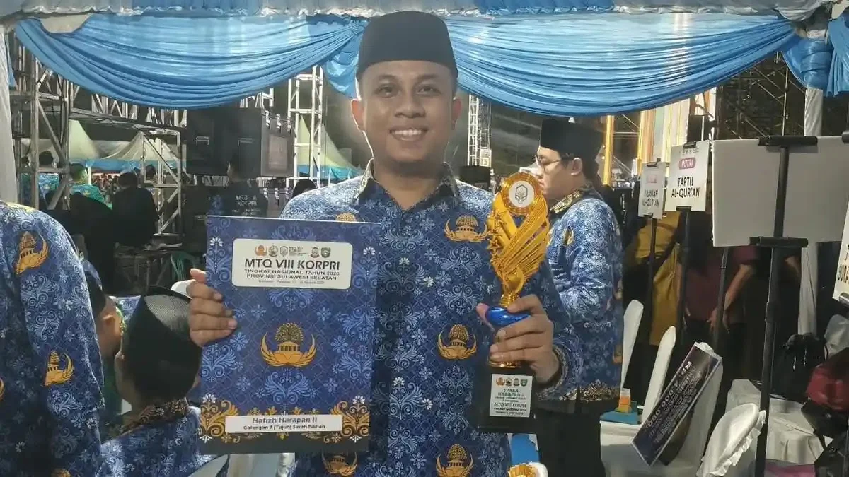 Suasana penutupan MTQ VIII Korpri Tingkat Nasional 2026 di Kabupaten Pangkep, Sulawesi Selatan.