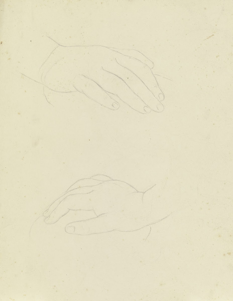Two resting hands