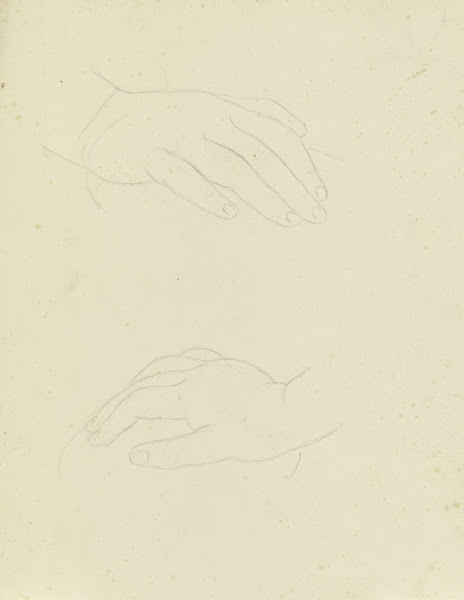 Two resting hands