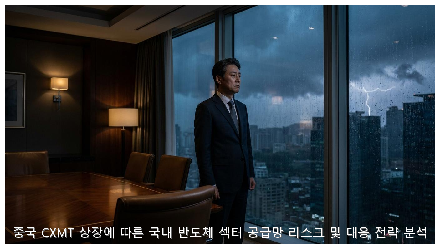 중국 CXMT 상장에 따른 국내 반도체 섹터 공급망 리스크 및 대응 전략 분석 핵심 안내 및 분석 인포그래픽 (4)
