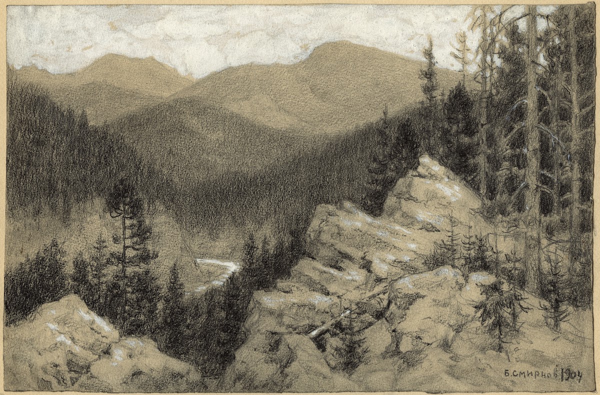 Ural Mountains Taiga in the Zlatoust Region 1904