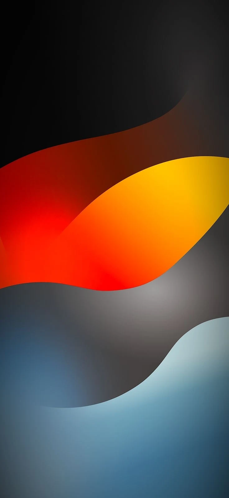 Vibrant Abstract Wave Wallpaper - Digital Art iPhone Wallpaper (736x1595)