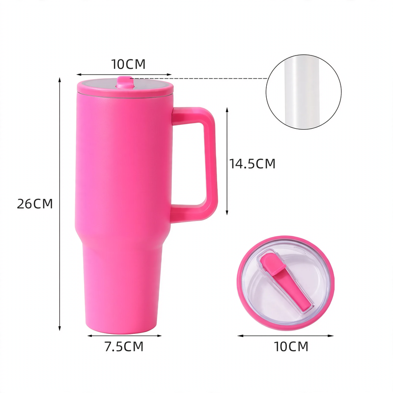 Isolierbecher mit Henkel, 30/40 oz