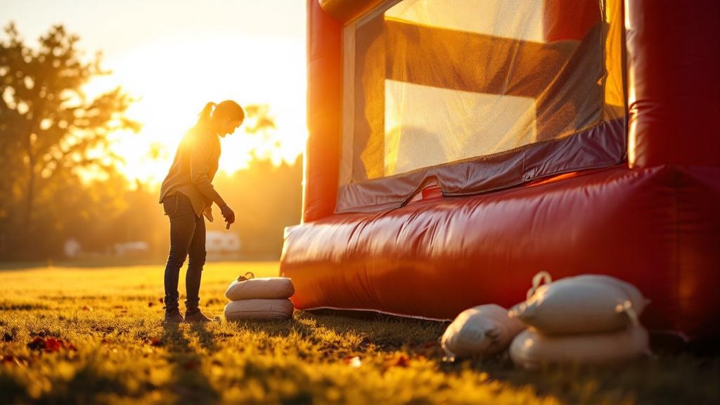 How to Secure a Bounce House: Moonwalk Stability and Wind Concerns by Jump Around Party Rentals