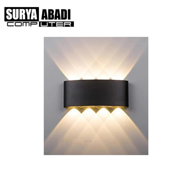 LAMPU DINDING TEMPEL HIAS KOTAK 2 ARAH 8 W