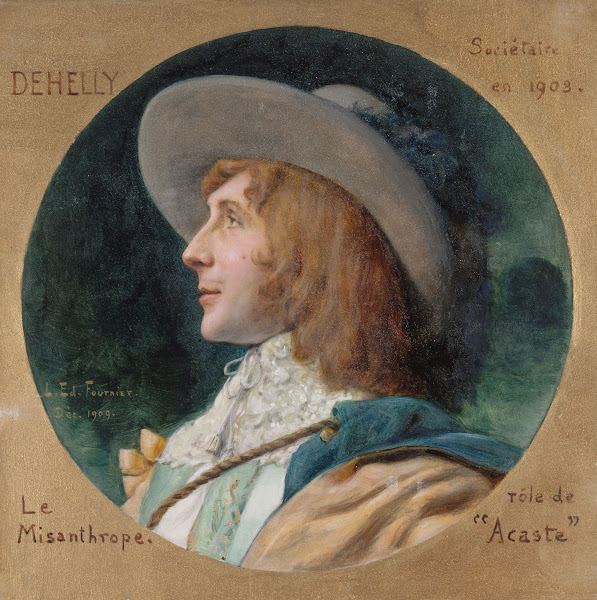 Portrait de Emile Dehelly 1871 1969 sociétaire de la Comédie Française dans le r
