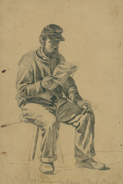 Reading the newsoff duty 1864