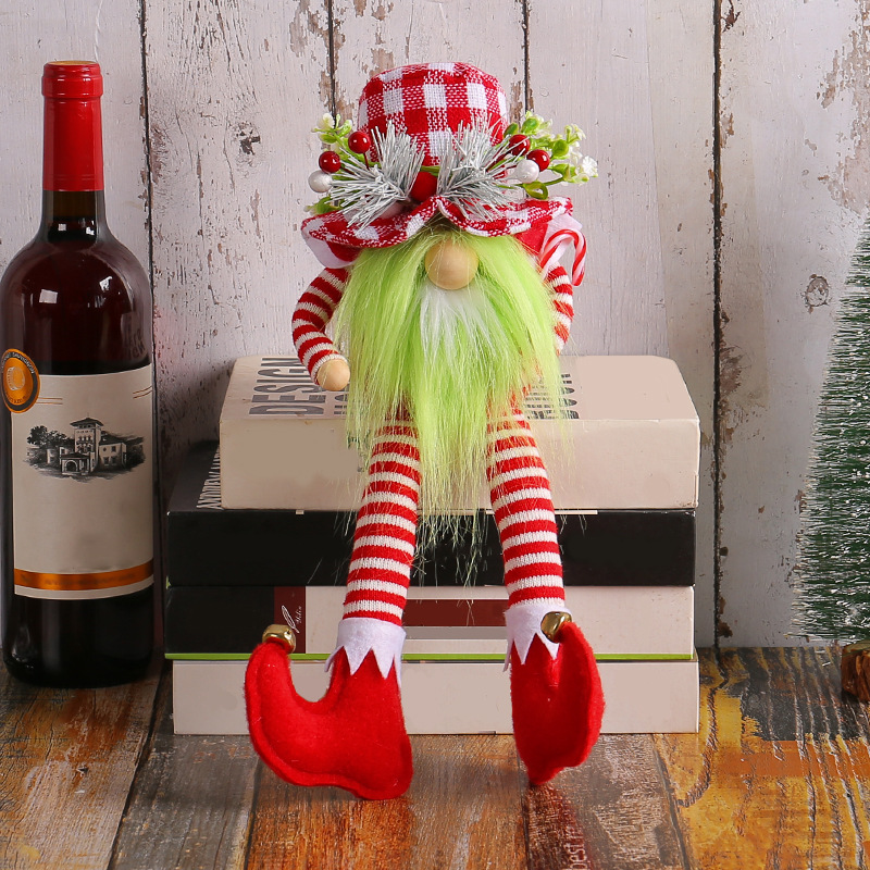 Christmas gnome with long legs