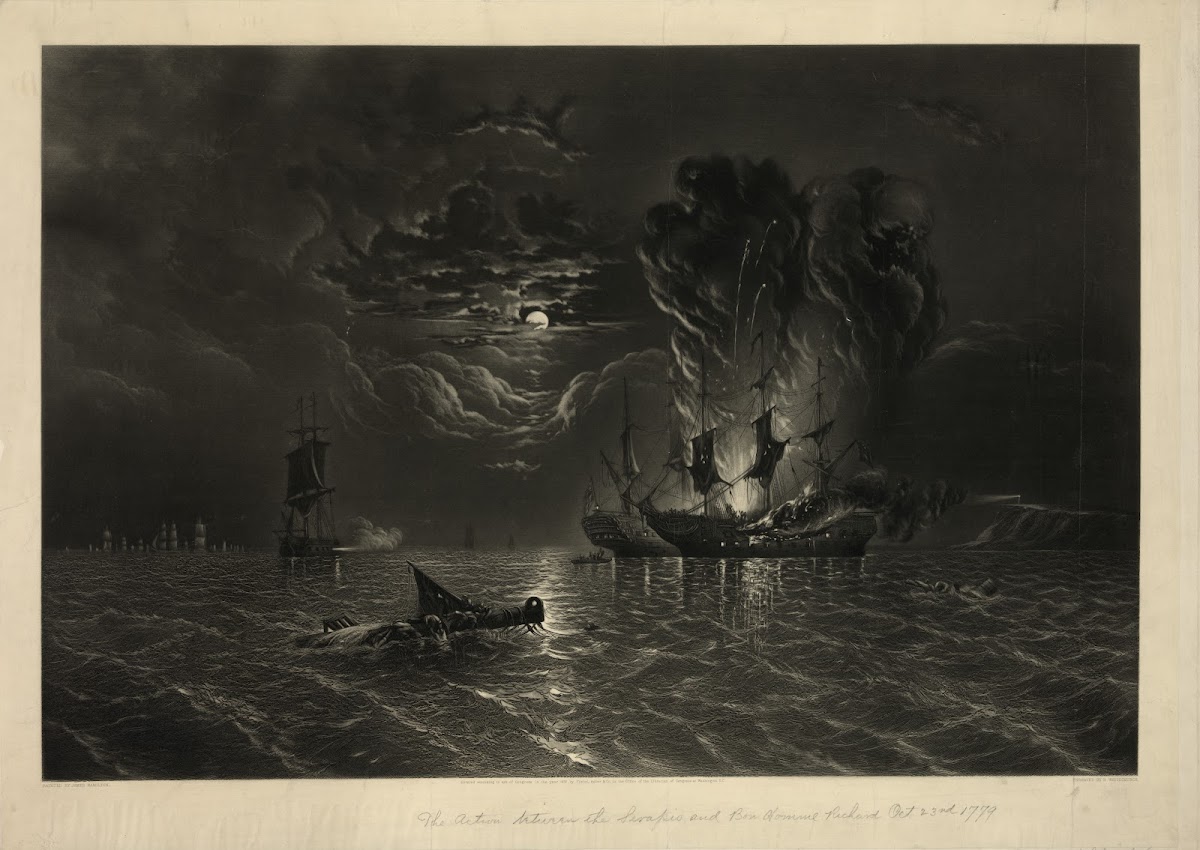 The Action Between The Serapis And Bon Homme Richard Septr 23rd 1779 1879