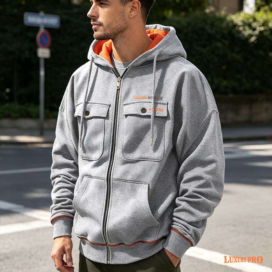 2D‑Multi‑pocket Sweatshirt