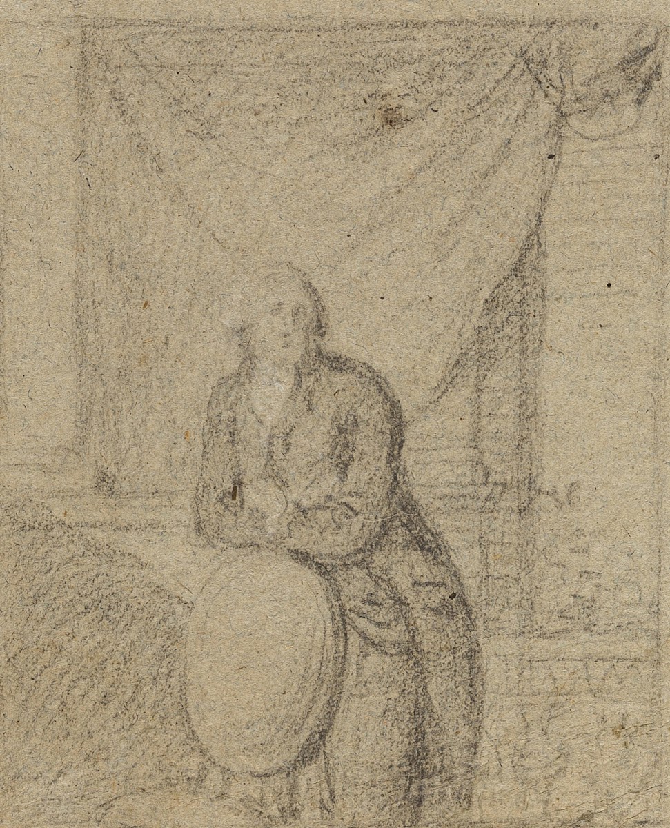 Portrait of a Man Standing in Front of Window