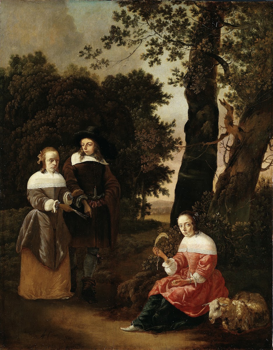 A Couple and a Shepherdess in a Landscape 1661