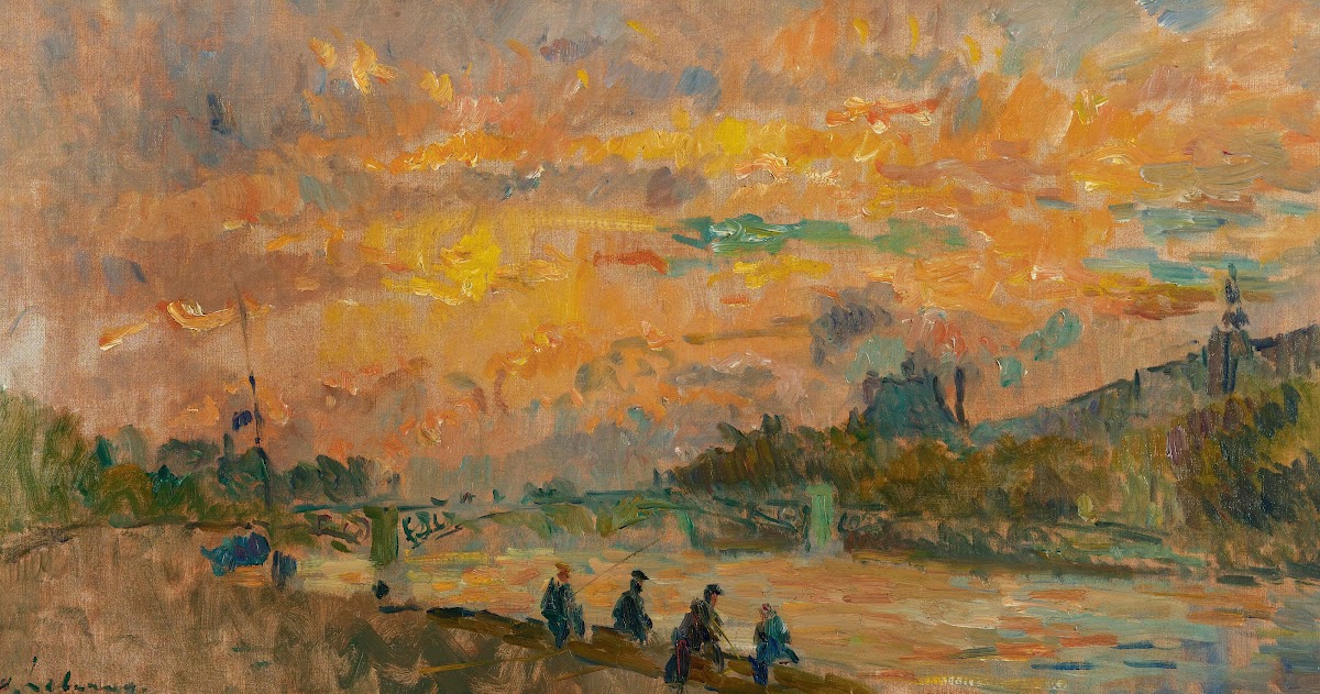 Pont Des Saints Pères À Paris Soleil Couchant