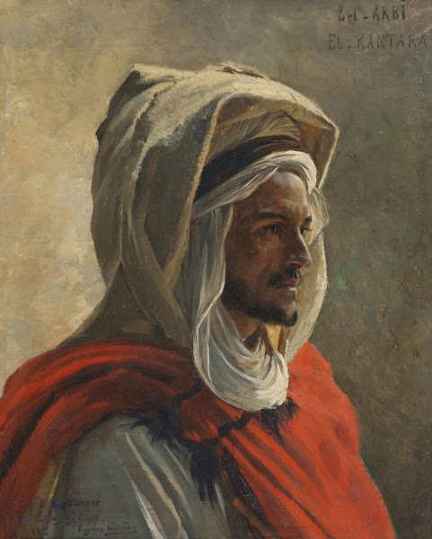 Man Wearing a Burnous Algeria 1885