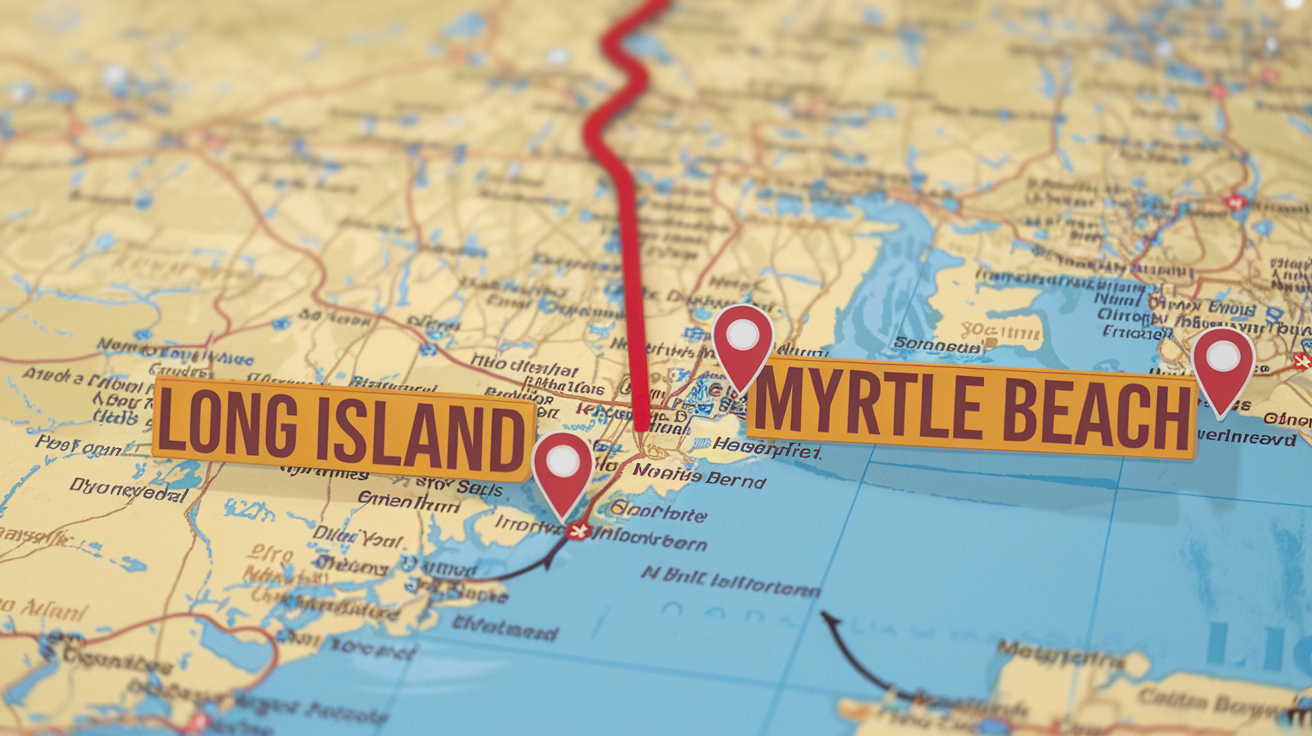 How Far Is Long Island to Myrtle Beach? Travel Distance & Tips
