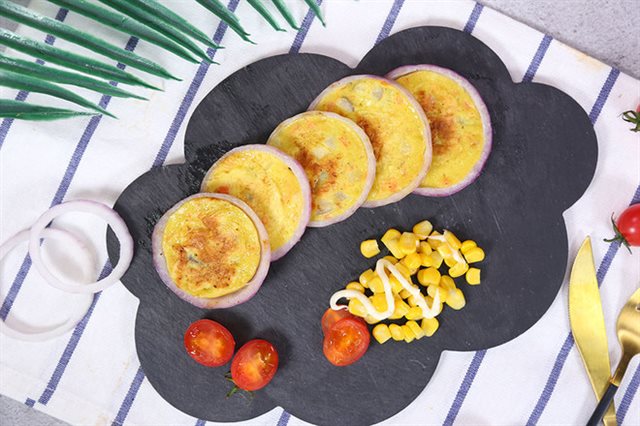 Trứng Chiên Hành Tây Kiểu Mới