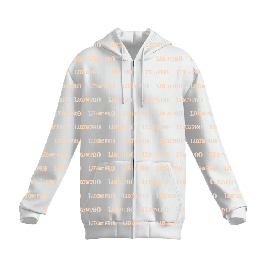 AOP Zip Up Sweatshirt