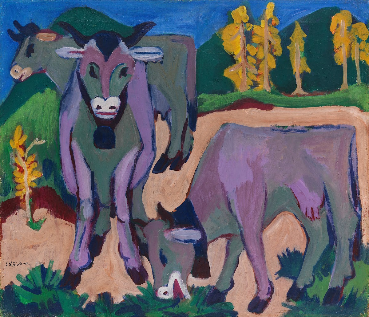 Kühe im Herbst 1924 1926