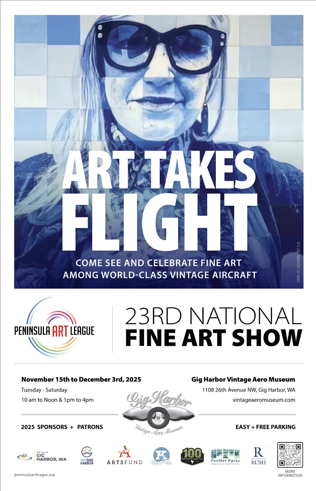 screenshot of the 2025 National Fine Art Show poster