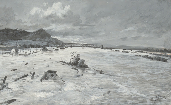 Überschwemmung bei Nußdorf 1897