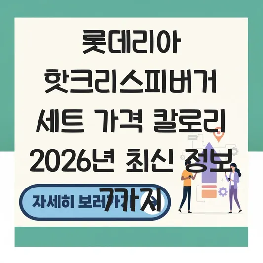 롯데리아 핫크리스피버거 세트 가격 칼로리