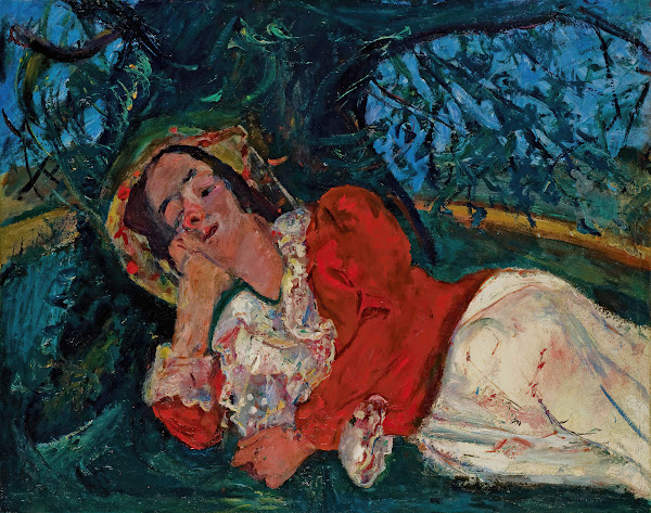 La sieste Femme étendue sous un arbre 1934